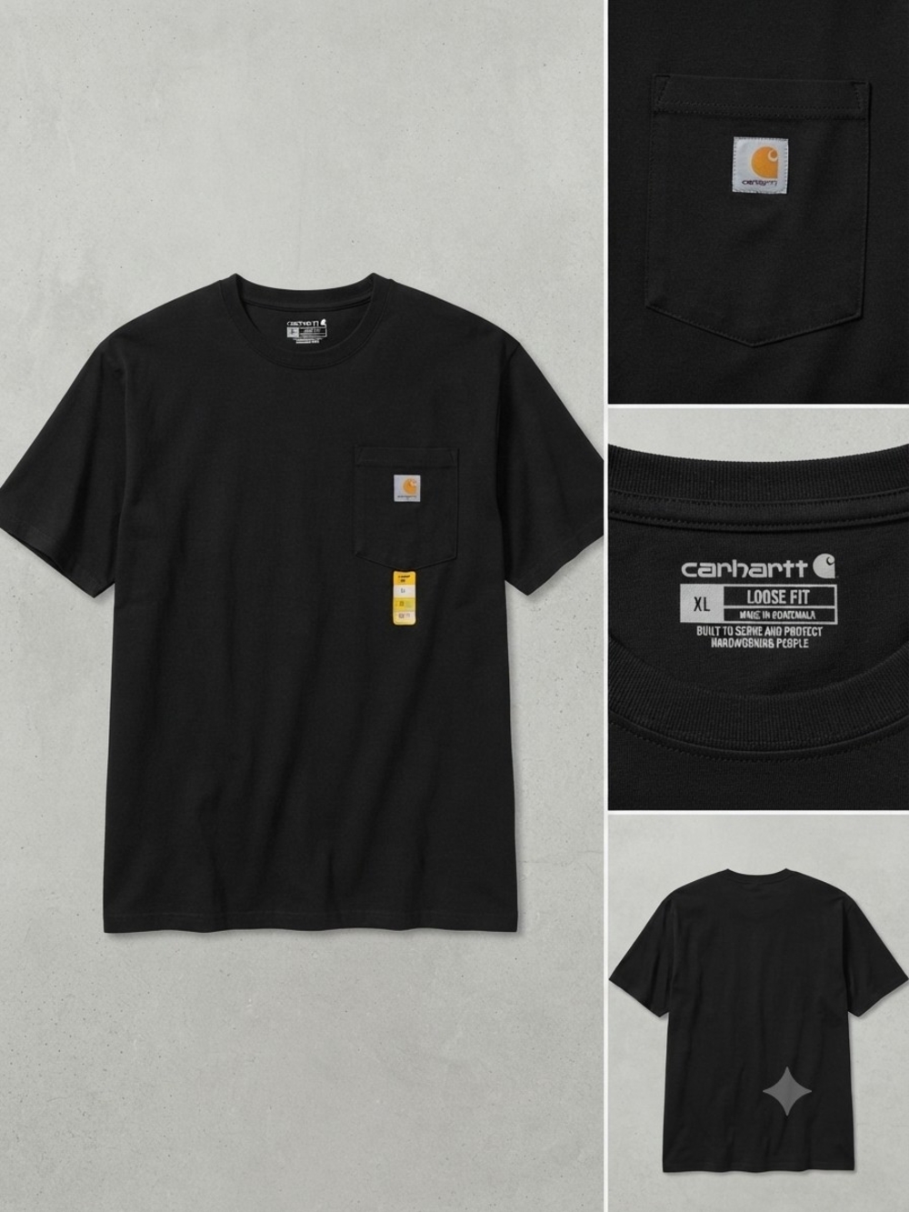 Carhartt Black Short Sleeve Pocket Tee